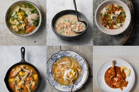 A selection of soups from The Chicken Soup Manifesto.