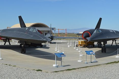 A view of the grounded aircraft. 