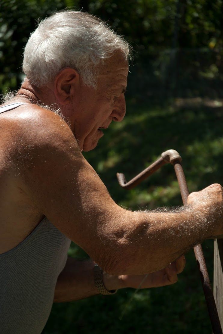 Menniti's website includes a photo gallery of old gardening tools, including this one, used by an Italian-American gardener. 