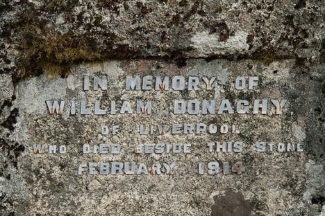 William Donaghy's memorial inscription.