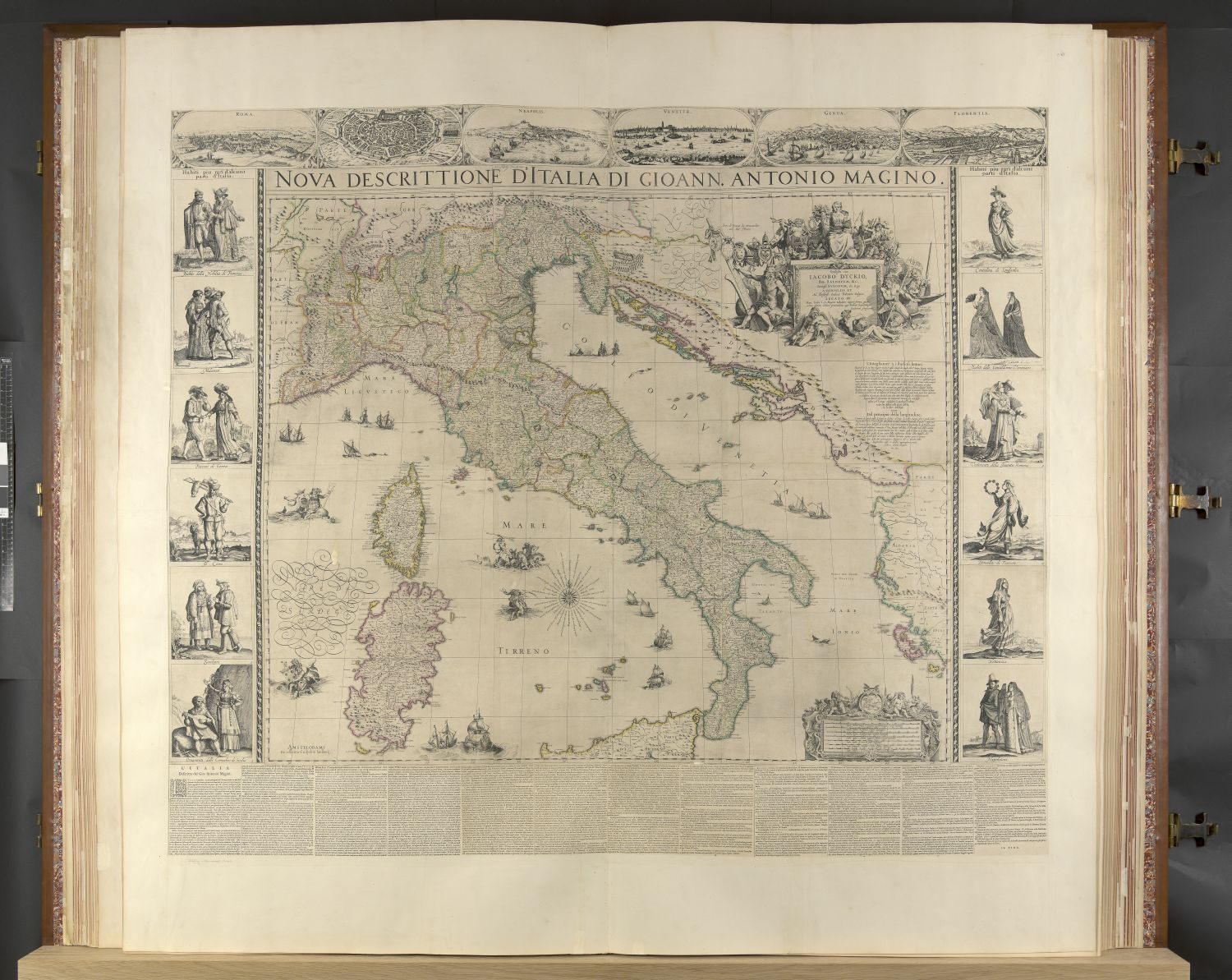 Maps of Europe are much more detailed and feature illustrations around the borders.