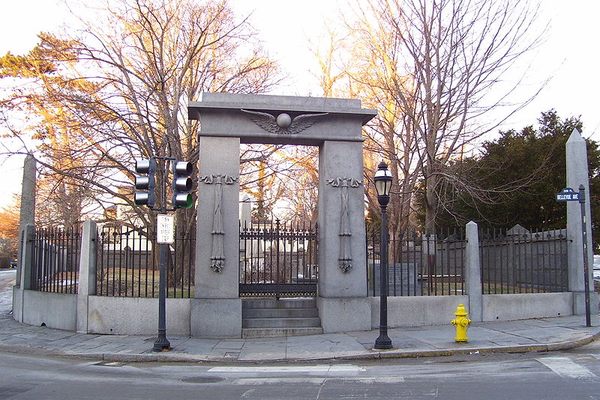 Touro Cemetery gates.