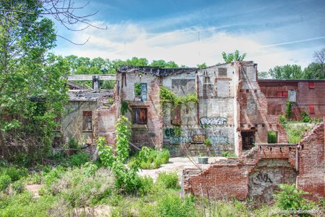 Ruins as seen from walkway