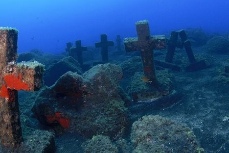 Sunken crosses.