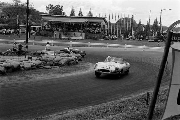 Singapore Grand Prix at Old Upper Thomson Road - Racing in progress on the track