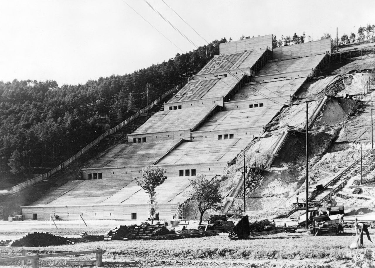 A partial model of the Deutsches Stadium, 1937. 