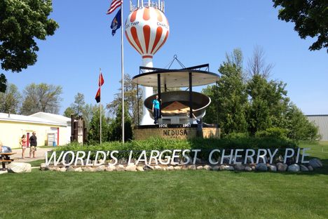 Charlevoix's pie pan still touts a claim to the record.