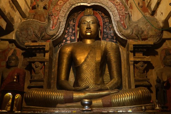 Statue of the Buddha in the main temple