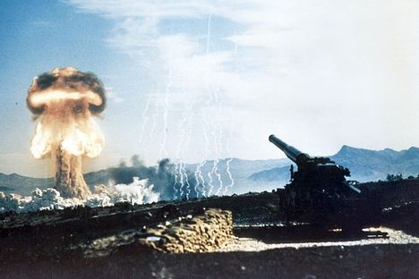 Test of Atomic Annie at Frenchman's Flat in Nevada, May 25, 1953. 