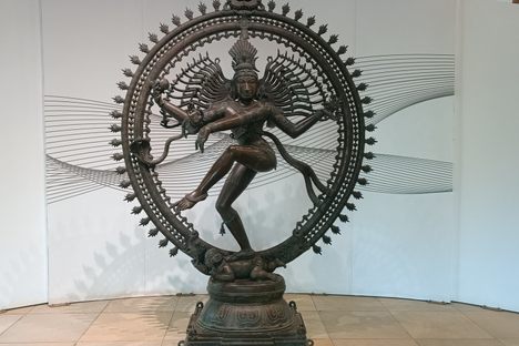 A statue of Nataraja on display at the museum.