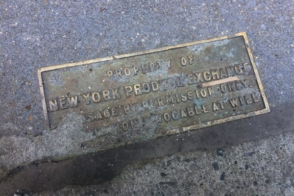 The faded property marker