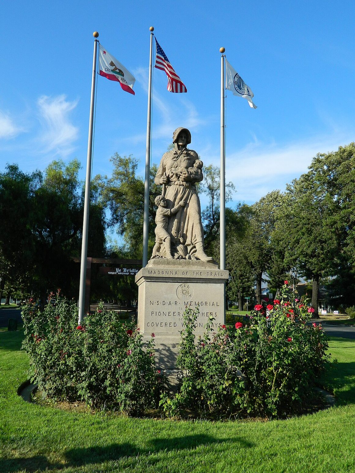 I saw the westernmost statue in Upland, California, in 2015. This photograph by Laurie Losh Babcock was taken September 29, 2012.