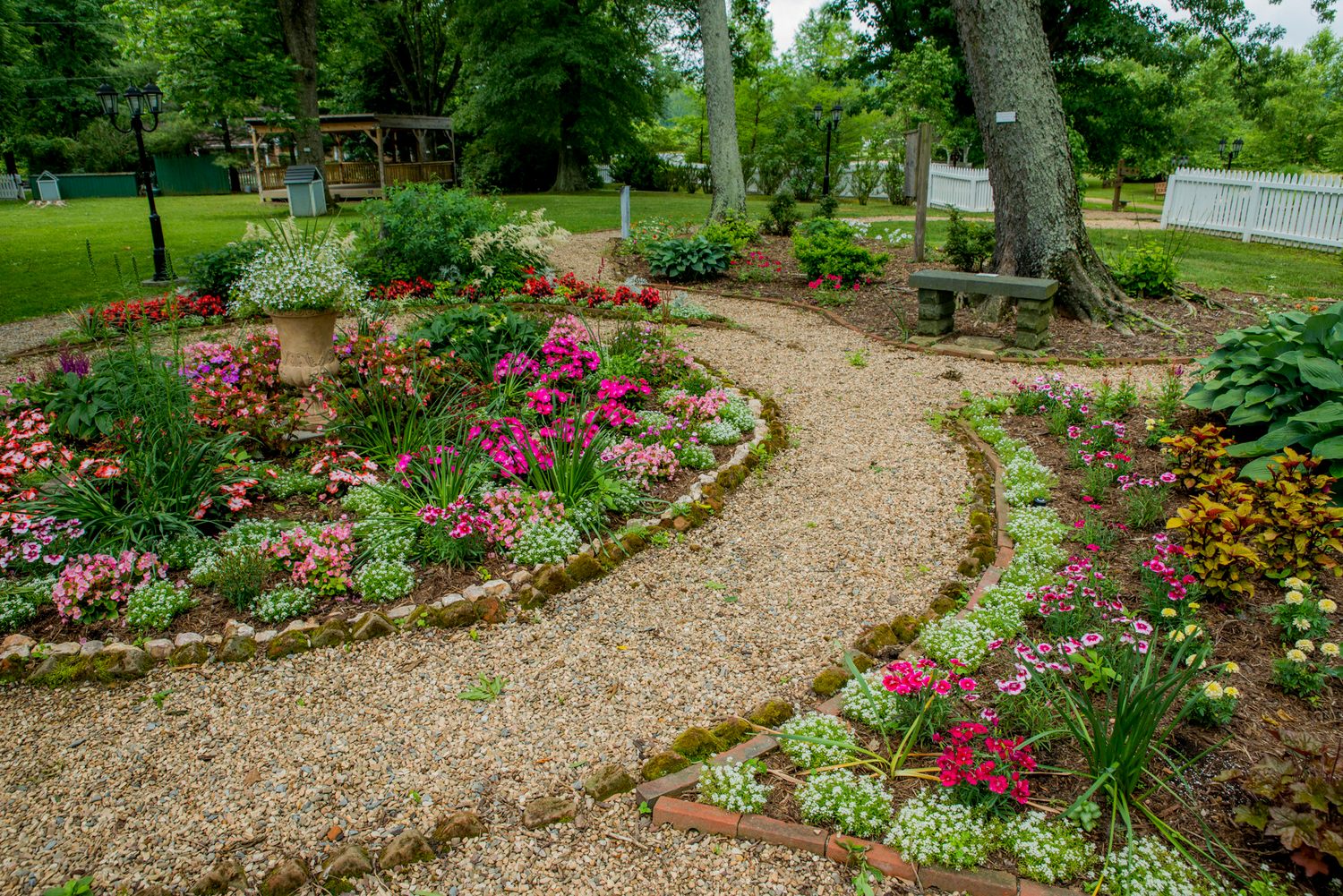 Victorian-style gardens at Avoca.