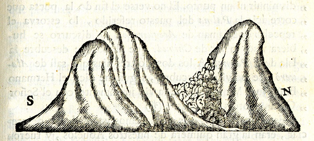 The outline of San Borondón island is shown here in a 1772 tome written by Spanish intellectual José Viera y Clavijo.