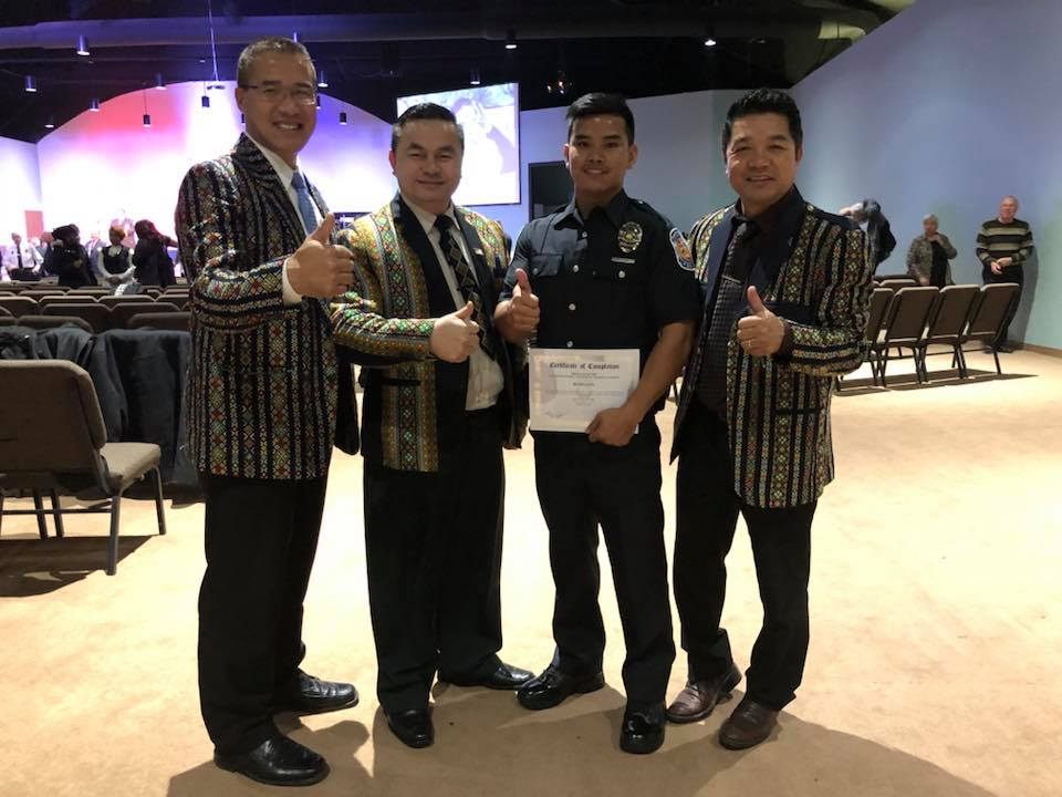 Earlier this year, Than Hre attended the graduation of the first Chin police officer in the community.