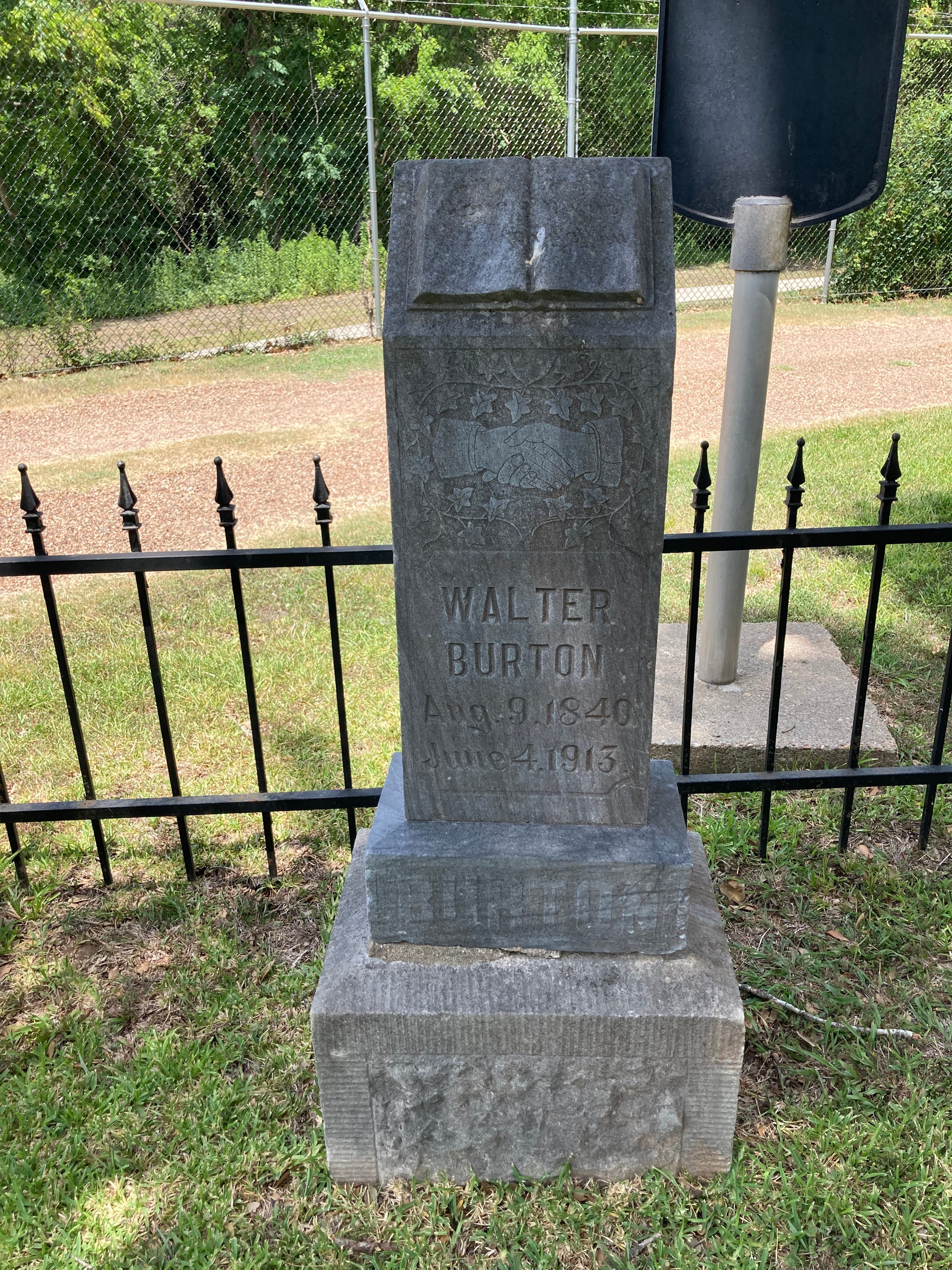 You can visit Burton’s grave at the Morton Cemetery in Richmond, Texas. 
