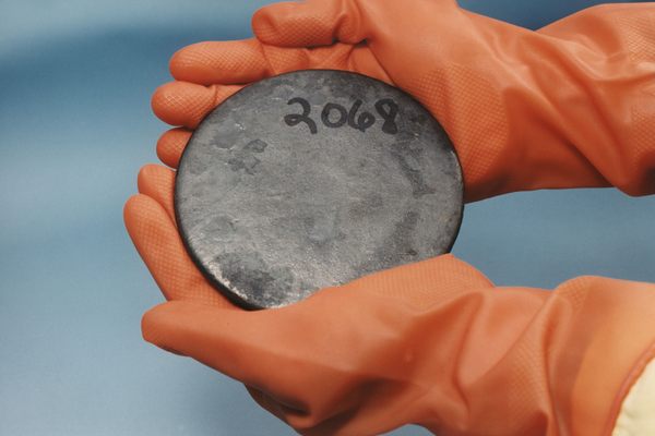 Not the uranium found in Phoenix—this disc was recovered at a U.S. government nuclear facility.
