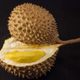 The edible contents of the durian have been compared to custard.