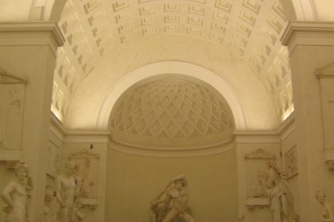 The vaulted gallery of plaster models.