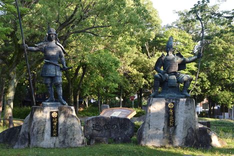 The two rivaling warlords of Okehazama, Nagoya.