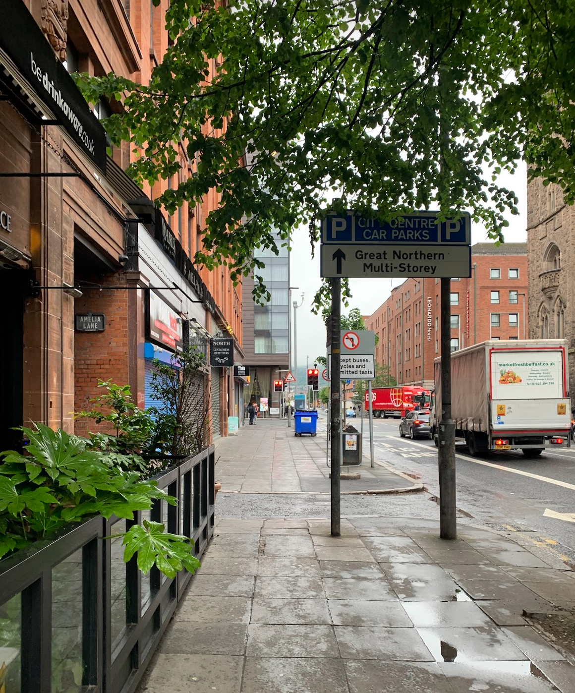 Walking around the centre