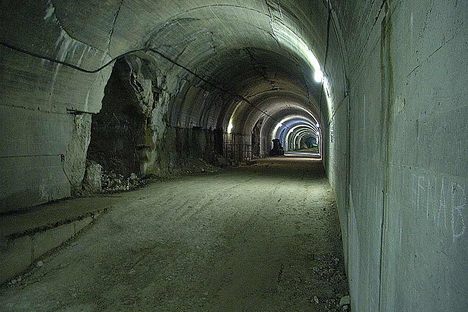 Inside the tunnel