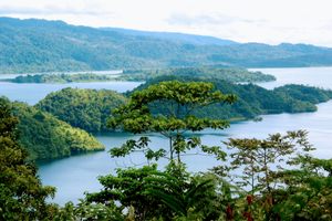 Peaceful Lake Kutubu.