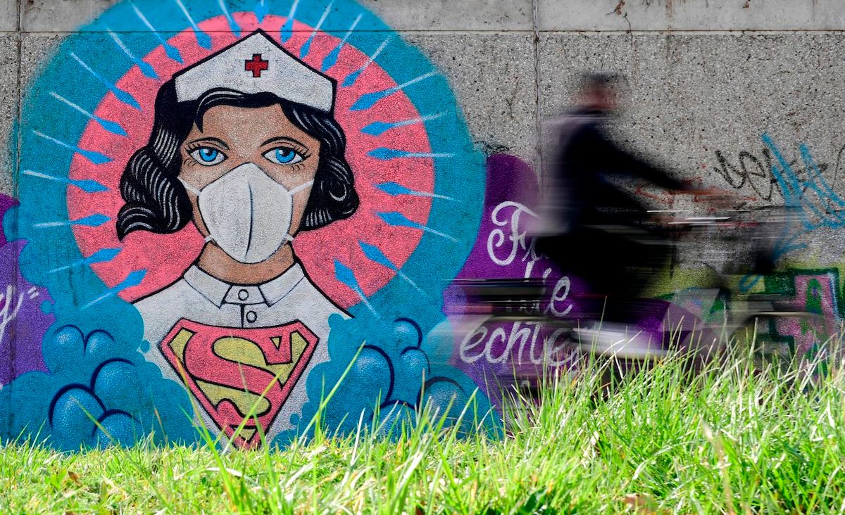 Graffiti artists using closed cities as canvases during pandemic