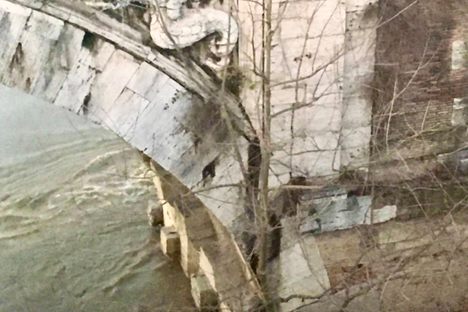 Detail work on the bridge 