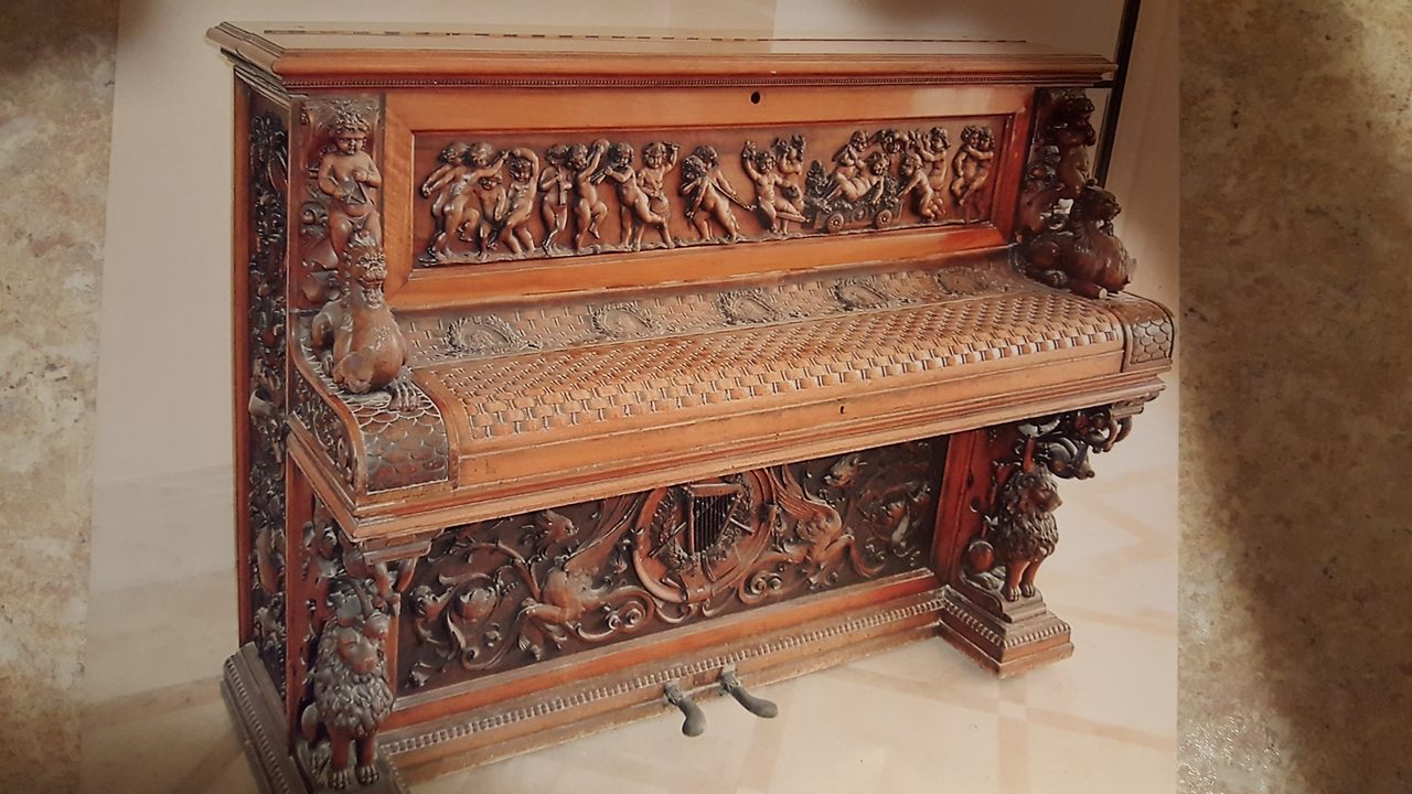 The Siena Pianoforte has seen its share of adventure. 
