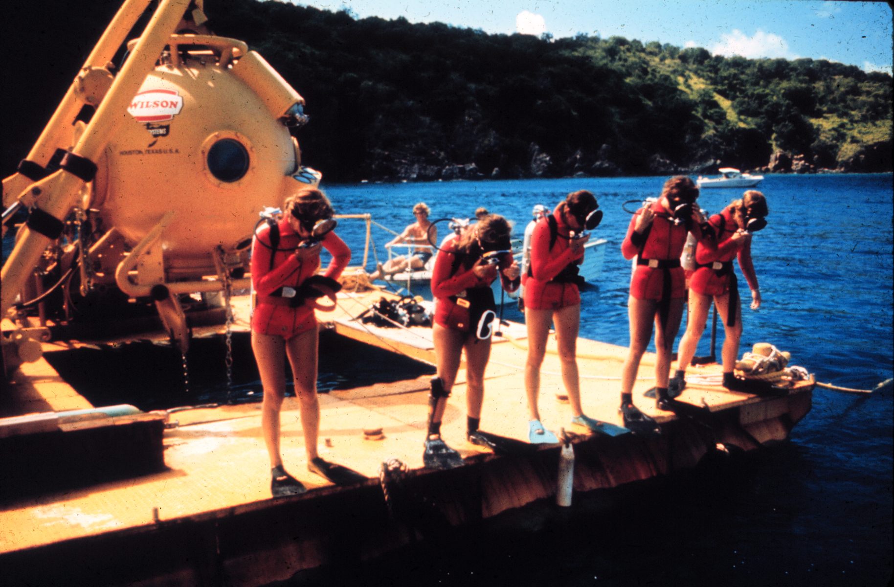 The women—who did not all know one another prior to the mission—trained together before spending two weeks underwater in the confines of Tektite II.