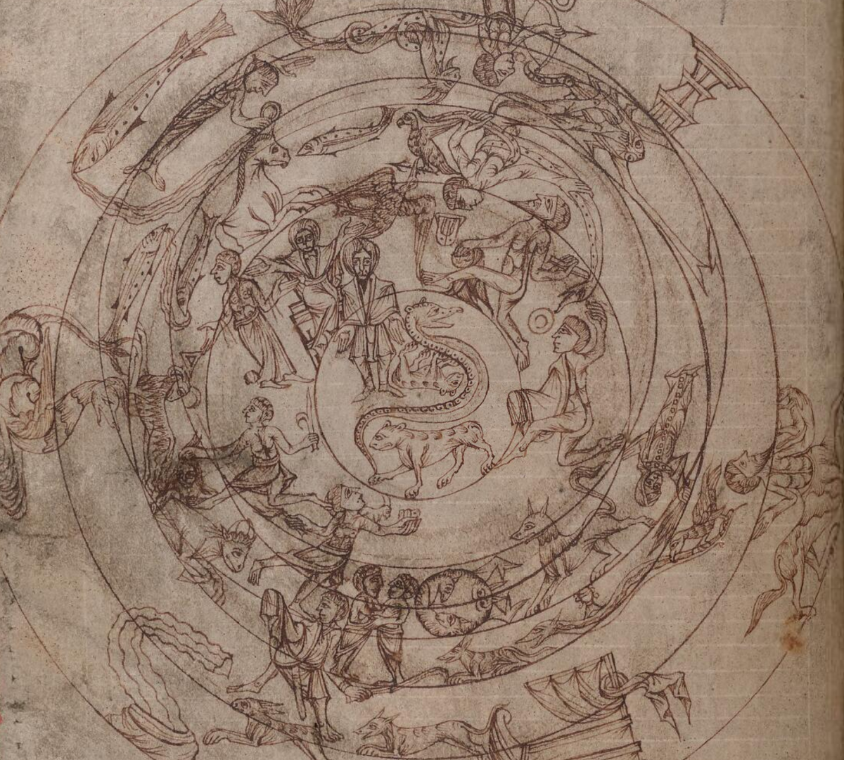 A medieval planisphere, probably created in the 11th century.  Modern planispheres are a little less spectacular, but are designed for the same purpose: to find your place among the skies.