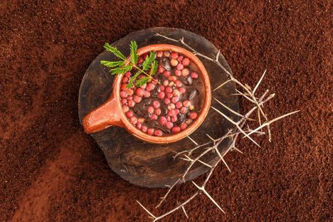 A beautiful cup of agua de agrillo. 