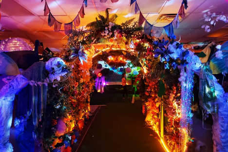The entryway guiding your way through.