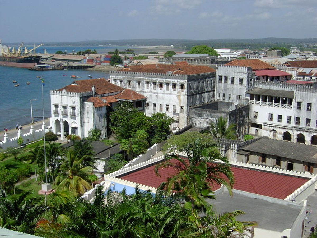 The sultan's palace as seen from the House of Wonders.