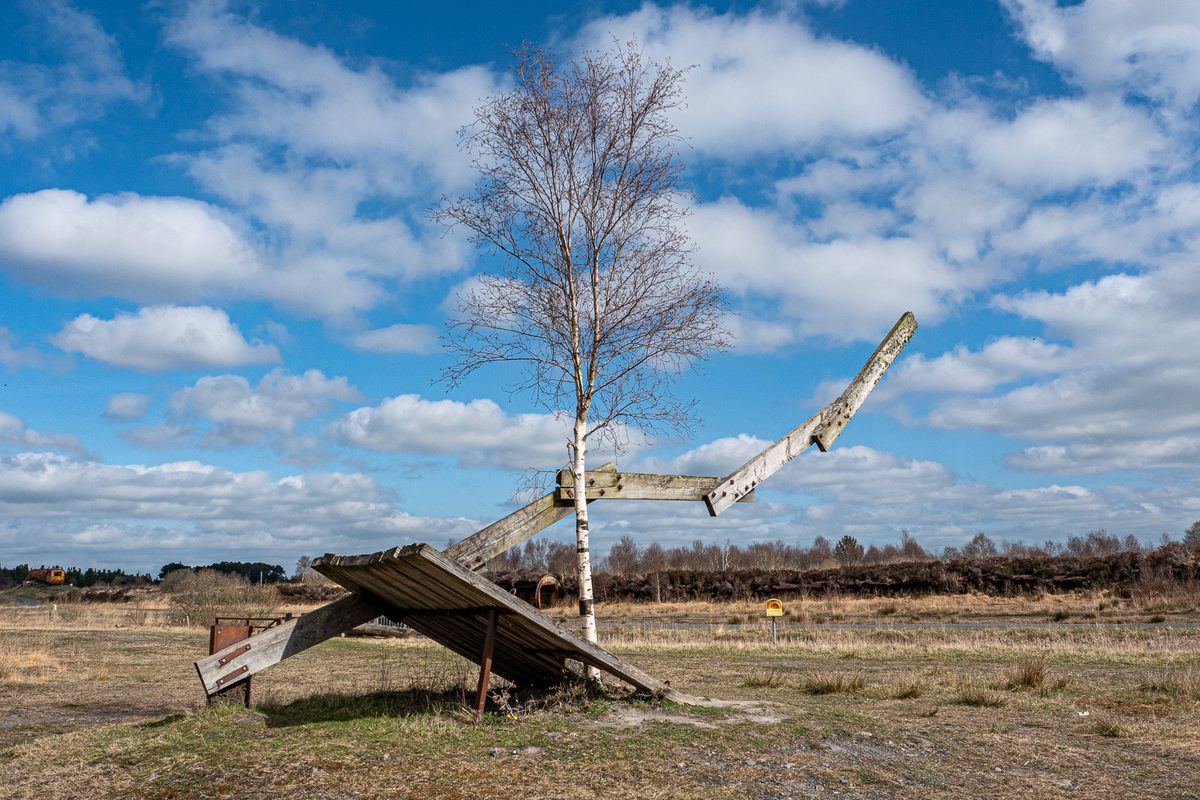 Installed in 2002 by the Japanese sculptor Naomi Seki, the plaque near this construction reflects on the wetland’s industrial history and reads: “We finally learned to live and let live. When will the tree grow taller than the sculpture?”