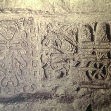 The inscriptions in Fort Saint Angelo's prison. 