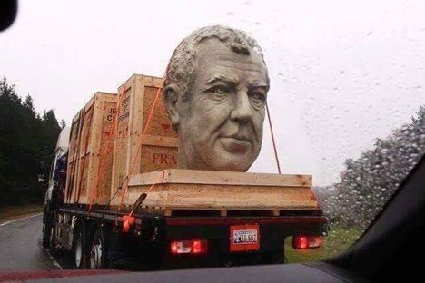 A Giant Jeremy Clarkson Head Is Mysteriously Haunting America's Highways