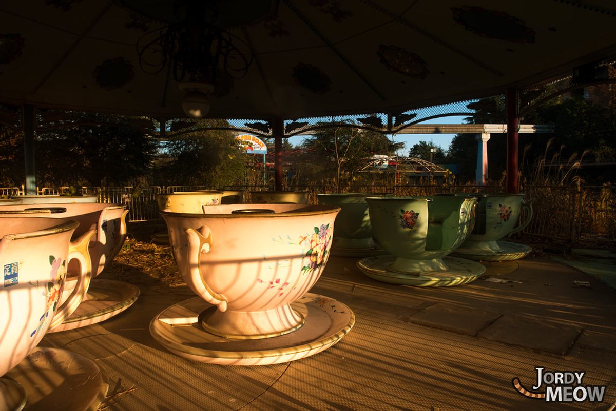 The teacups ride.
