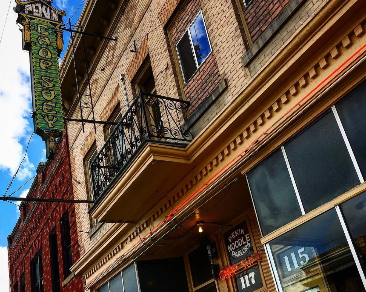 Before it was a restaurant, the building was a gambling hall and an herbal medicine dispensary.