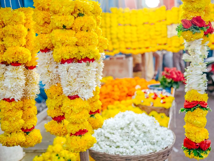 Marigolds, a traditional welcome gift for visitors