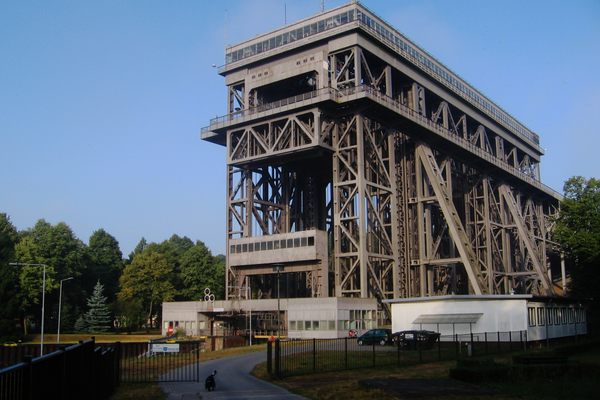 The Schiffshebewerk Niederfinow. 