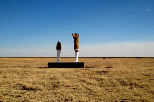 "Ozymandias on the Plains", pictured with the sock vandalism.