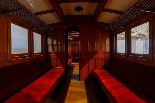 Inside the carriage