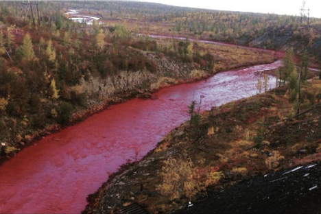 A River In Arctic Russia Has Turned Blood Red
