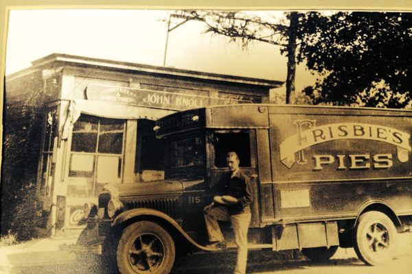 A Frisbie Pie truck (in the Museum of Connecticut History)