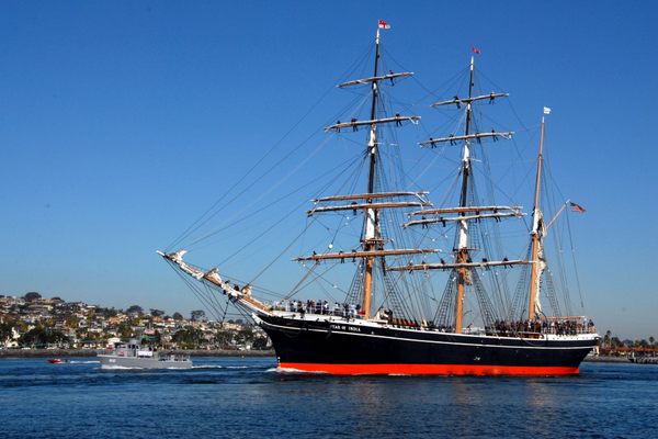 The Star of India on her 150th anniversary sail.