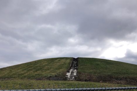 A thick soil cap was placed over the former smelter site. Some contamination has leaked from the site in recent years.
