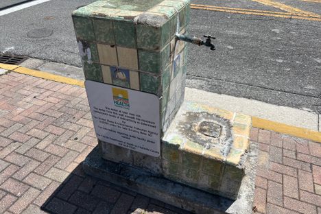 The notorious radioactive fountain. 