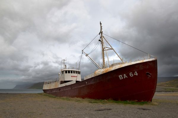 The Garðar BA 64 at Patreksfjordur.